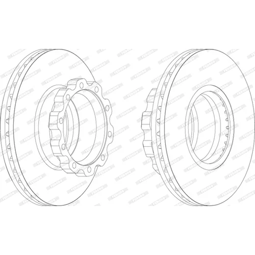 Brzdový kotúč FERODO FCR160A