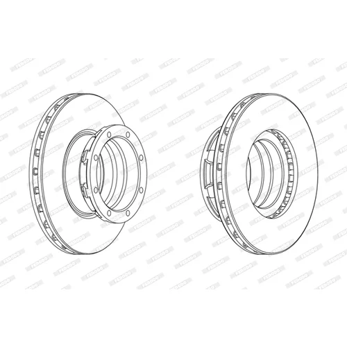 Brzdový kotúč FERODO FCR188A - obr. 1