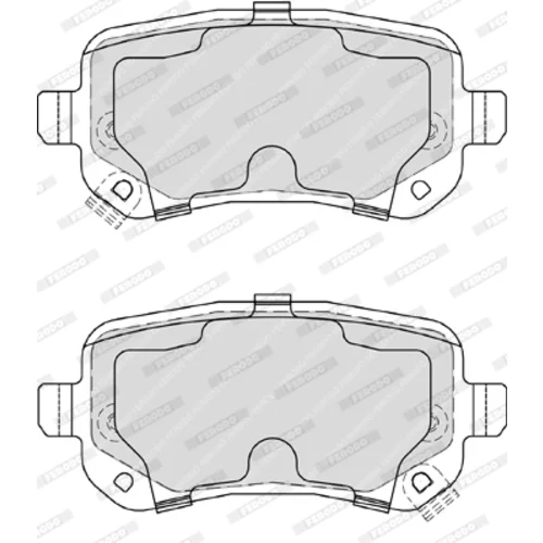 Sada brzdových platničiek kotúčovej brzdy FERODO FDB4196 - obr. 3