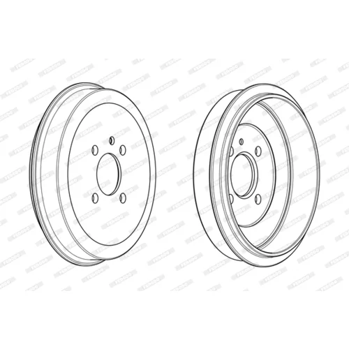 Brzdový bubon FERODO FDR329029 - obr. 3