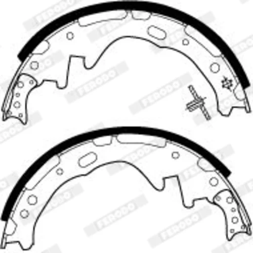 Sada brzdových čeľustí FERODO FSB317 - obr. 2