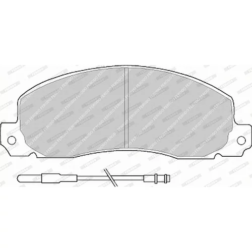 Sada brzdových platničiek kotúčovej brzdy FERODO FVR414 - obr. 3