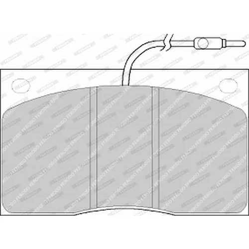 Sada brzdových platničiek kotúčovej brzdy FERODO FVR805 - obr. 3