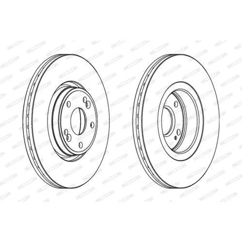 Brzdový kotúč FERODO DDF1205C