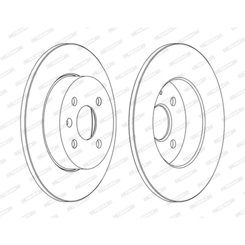 Brzdový kotúč FERODO DDF1313C - obr. 2