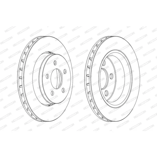 Brzdový kotúč FERODO DDF1759 - obr. 2