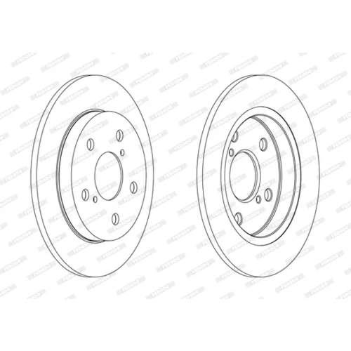 Brzdový kotúč FERODO DDF1788C