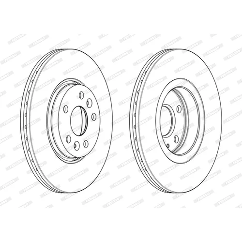 Brzdový kotúč FERODO DDF2266C - obr. 1