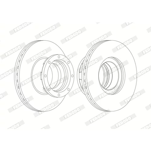 Brzdový kotúč FERODO FCR216A - obr. 1