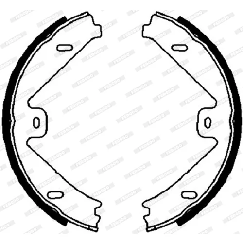 Sada brzd. čeľustí parkov. brzdy FERODO FSB4026 - obr. 1