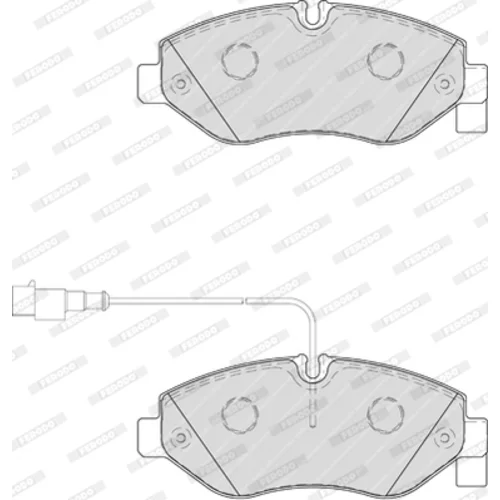 Sada brzdových platničiek kotúčovej brzdy FERODO FVR4053 - obr. 3
