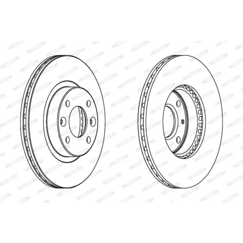 Brzdový kotúč FERODO DDF159 - obr. 2