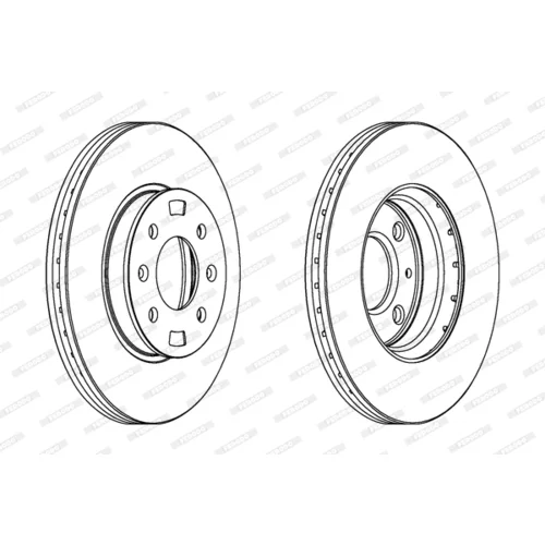 Brzdový kotúč FERODO DDF1603C