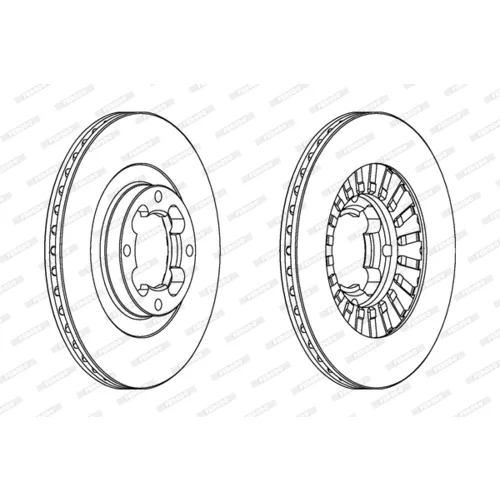 Brzdový kotúč FERODO DDF465