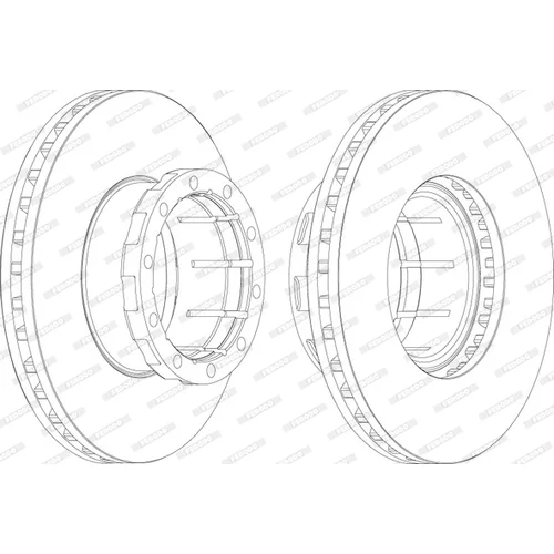 Brzdový kotúč FERODO FCR114A