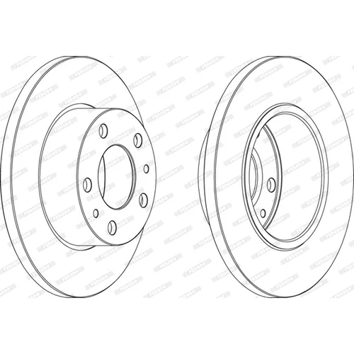 Brzdový kotúč FERODO FCR195A