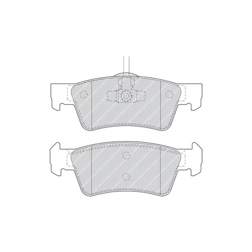 Sada brzdových platničiek kotúčovej brzdy FERODO FDB1460 - obr. 1