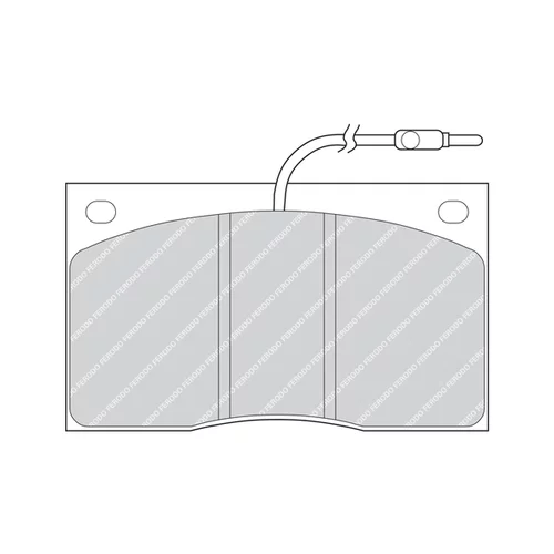 Sada brzdových platničiek kotúčovej brzdy FERODO FVR805 - obr. 2
