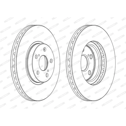Brzdový kotúč FERODO DDF1508C - obr. 2