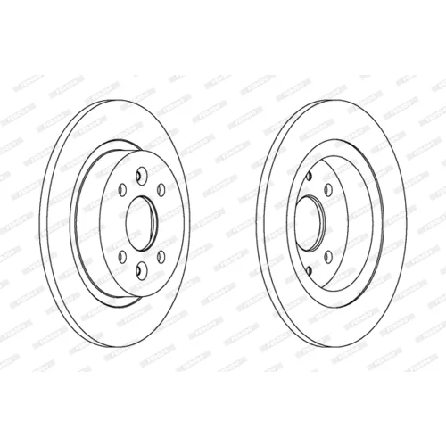 Brzdový kotúč FERODO DDF1600