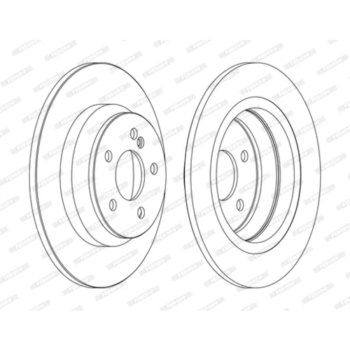 Brzdový kotúč FERODO DDF1675C