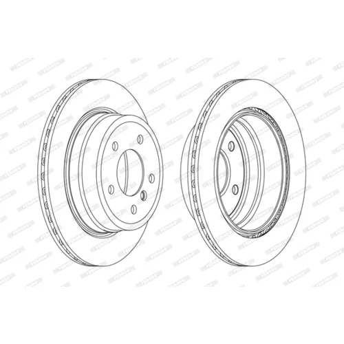 Brzdový kotúč FERODO DDF2198C-1 - obr. 1