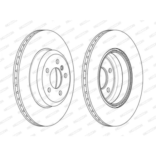 Brzdový kotúč FERODO DDF2480C - obr. 2