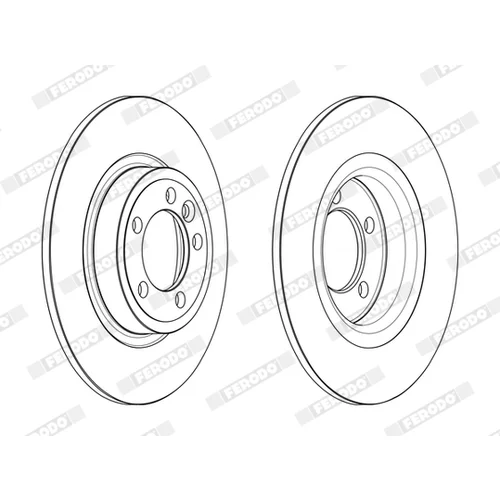Brzdový kotúč FERODO DDF2633C - obr. 1