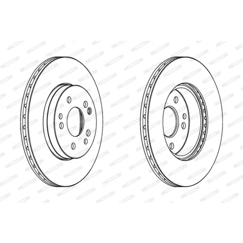 Brzdový kotúč FERODO DDF457 - obr. 2
