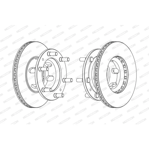 Brzdový kotúč FERODO FCR108A