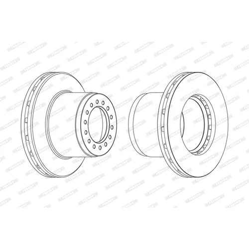 Brzdový kotúč FERODO FCR189A
