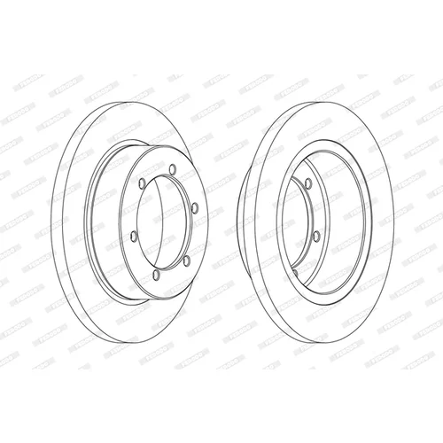 Brzdový kotúč FERODO FCR327A - obr. 1