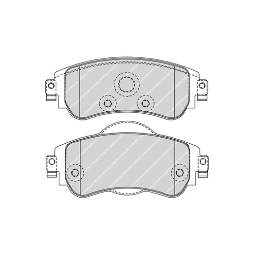 Sada brzdových platničiek kotúčovej brzdy FERODO FDB4336 - obr. 2