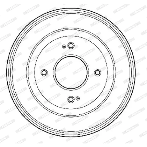 Brzdový bubon FERODO FDR329061 - obr. 3