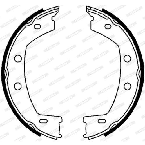 Sada brzd. čeľustí parkov. brzdy FERODO FSB4032 - obr. 2