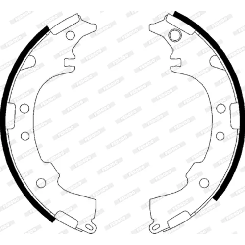 Sada brzdových čeľustí FERODO FSB621 - obr. 1