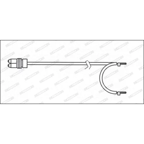 Výstražný kontakt opotrebenia brzdového obloženia FERODO FWI342 - obr. 1