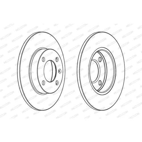 Brzdový kotúč FERODO DDF042 - obr. 2