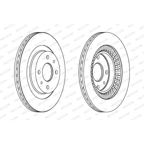 Brzdový kotúč FERODO DDF1147 - obr. 2
