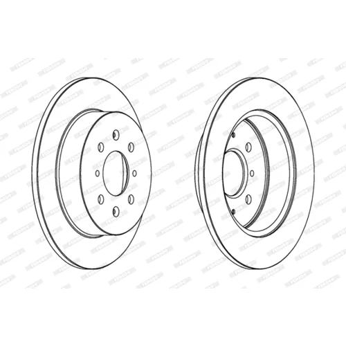 Brzdový kotúč FERODO DDF1466C - obr. 2