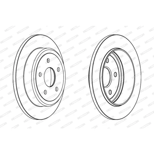 Brzdový kotúč FERODO DDF1813C