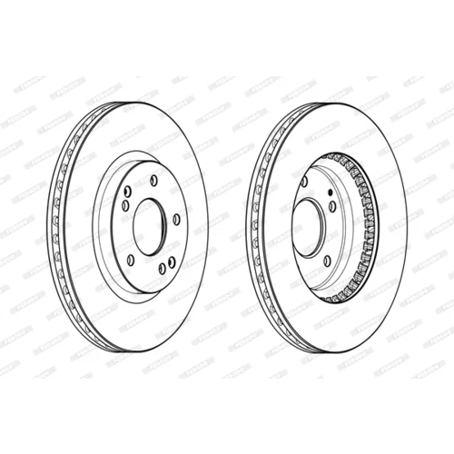 Brzdový kotúč FERODO DDF2091C - obr. 1