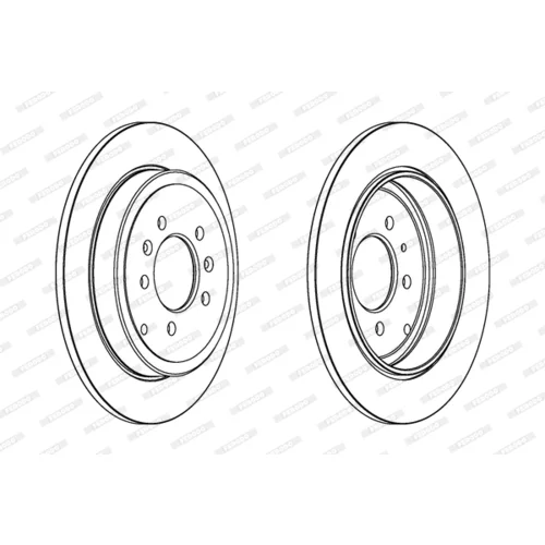 Brzdový kotúč FERODO DDF245 - obr. 2