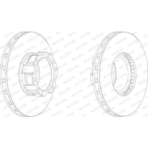 Brzdový kotúč FERODO FCR162A - obr. 1