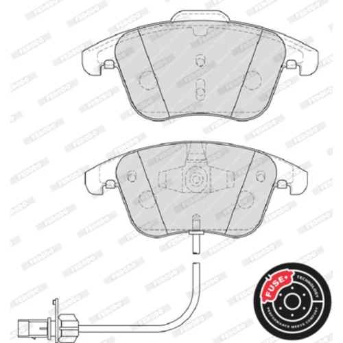 Sada brzdových platničiek kotúčovej brzdy FERODO FDB4045 - obr. 7