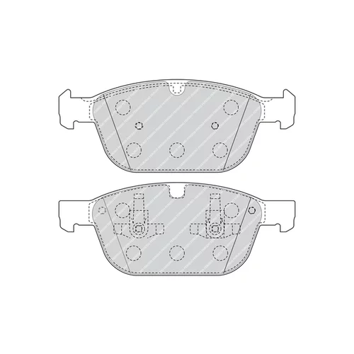 Sada brzdových platničiek kotúčovej brzdy FERODO FDB4238 - obr. 1