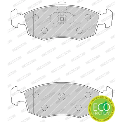 Sada brzdových platničiek kotúčovej brzdy FERODO FDB4735 - obr. 1