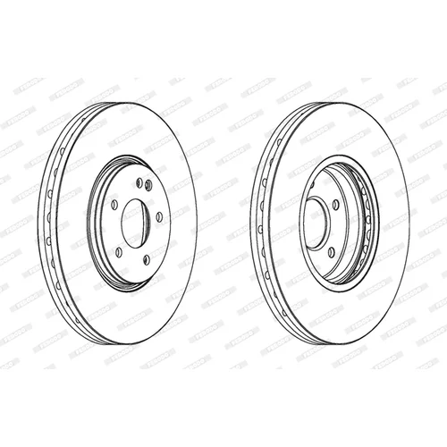 Brzdový kotúč FERODO DDF1670C-1 - obr. 1