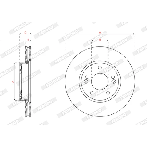 Brzdový kotúč FERODO DDF2928C - obr. 2