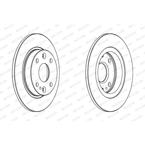 Brzdový kotúč FERODO DDF525 - obr. 2